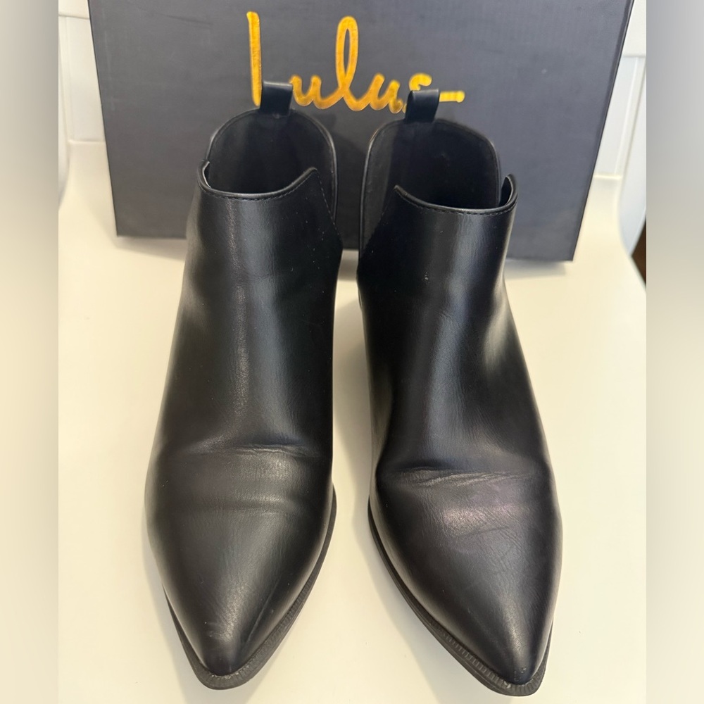 Lulu's Black Heeled Boots